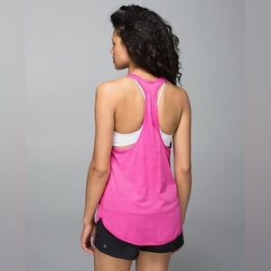 Lululemon 105f Singlet Pink Racerback Tank Top Size 10
